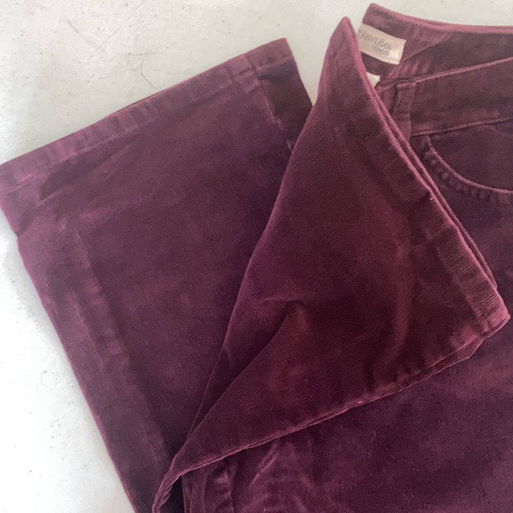 St. John's Bay Burgundy Corduroy Pants, sz10 - Picture 2 of 2